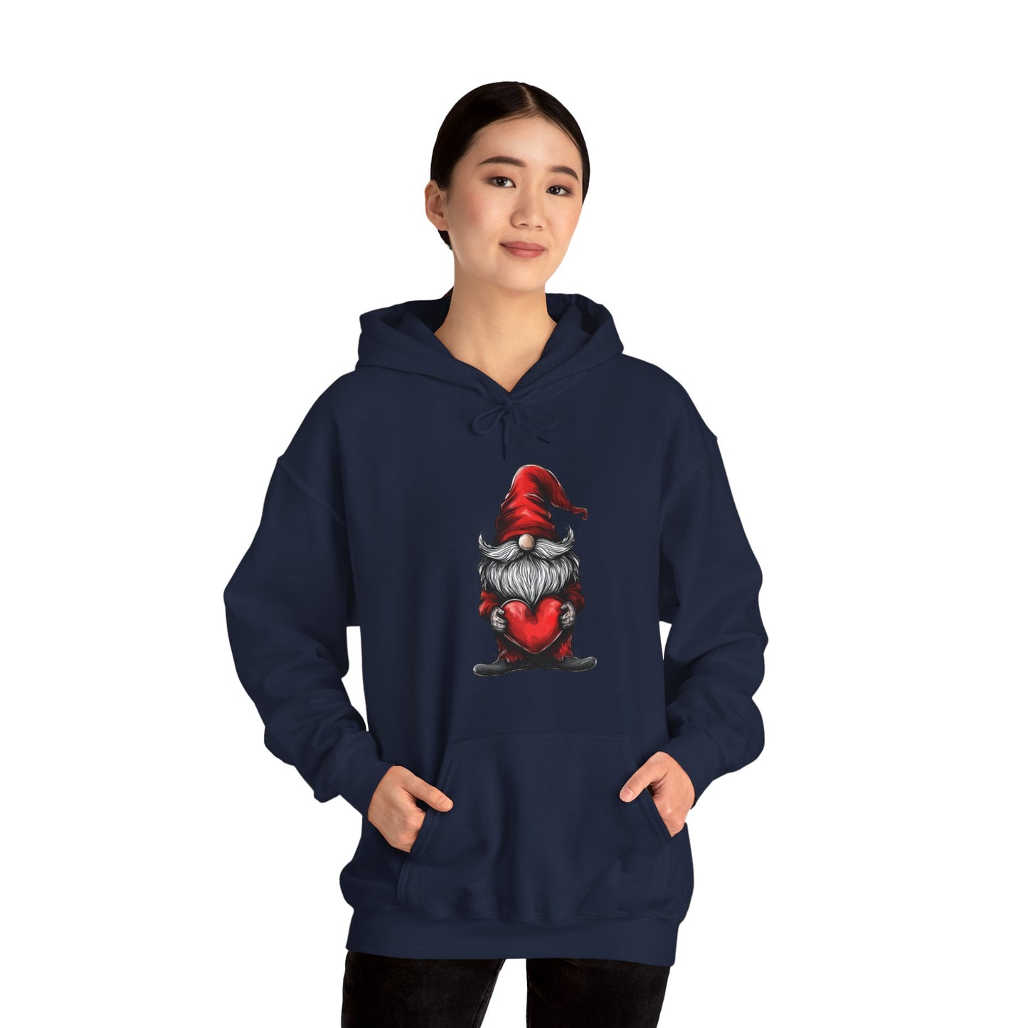 Valentine's Day Gnome Hooded Sweatshirt - Spread Love in Style!