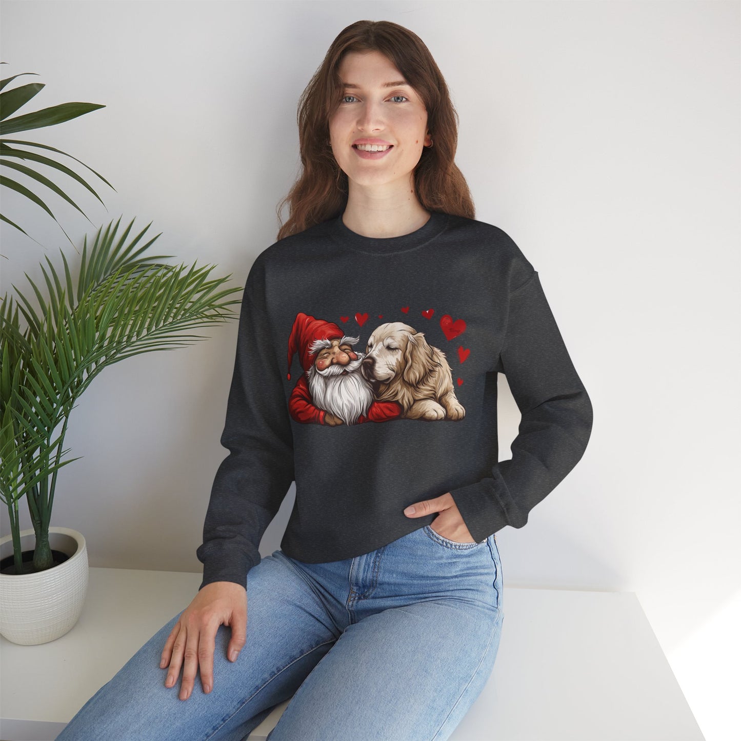 Gnome Sweet Gnome, We're Going for Walks! Unisex Heavy Blend™ Crewneck Sweatshirt