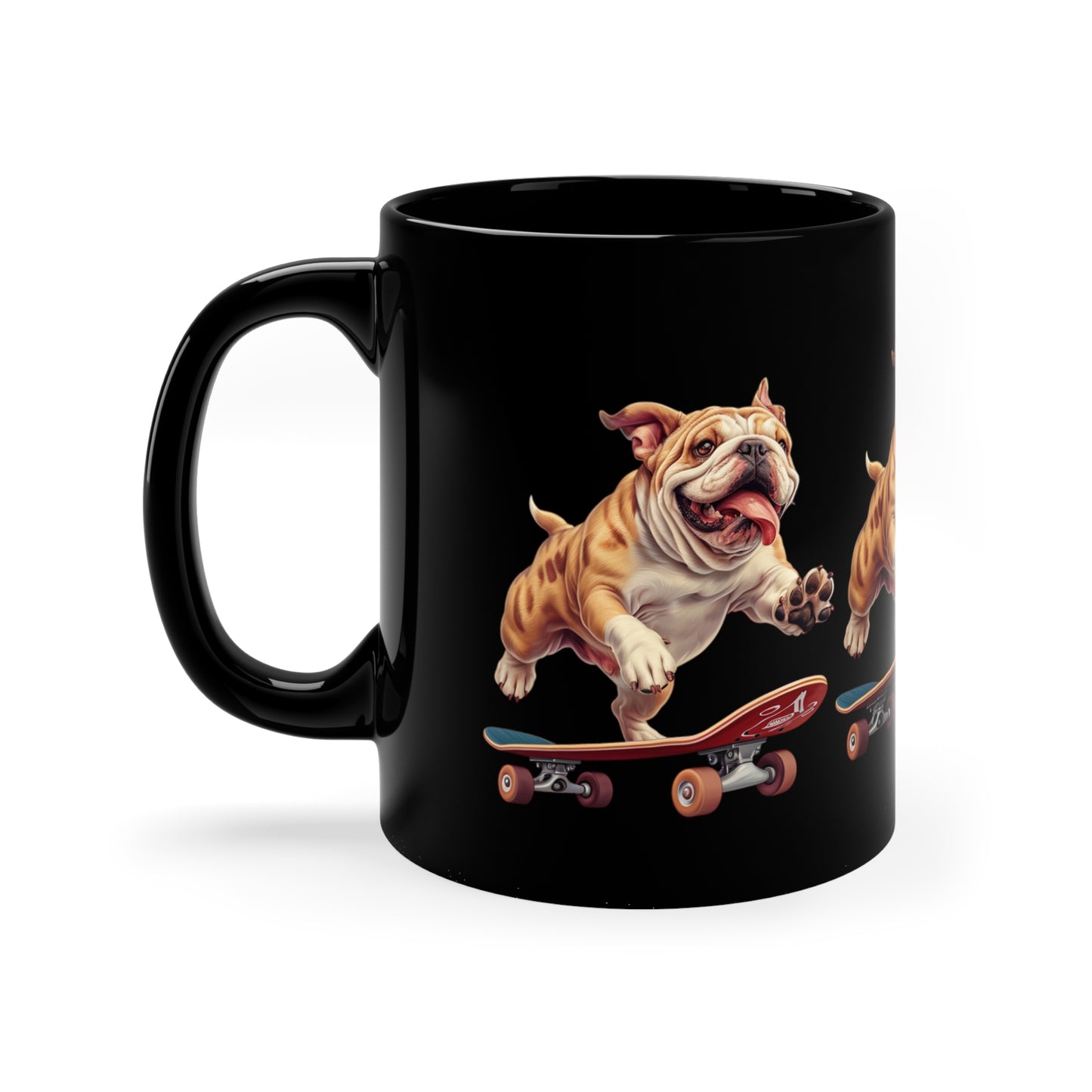 Grind with Style: The Skater Bulldog Mug