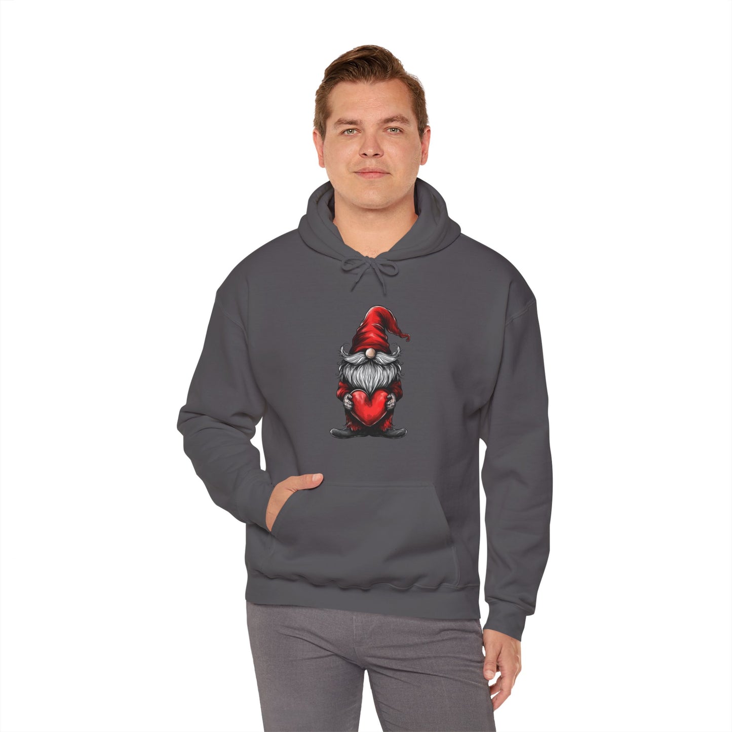 Valentine's Day Gnome Hooded Sweatshirt - Spread Love in Style!