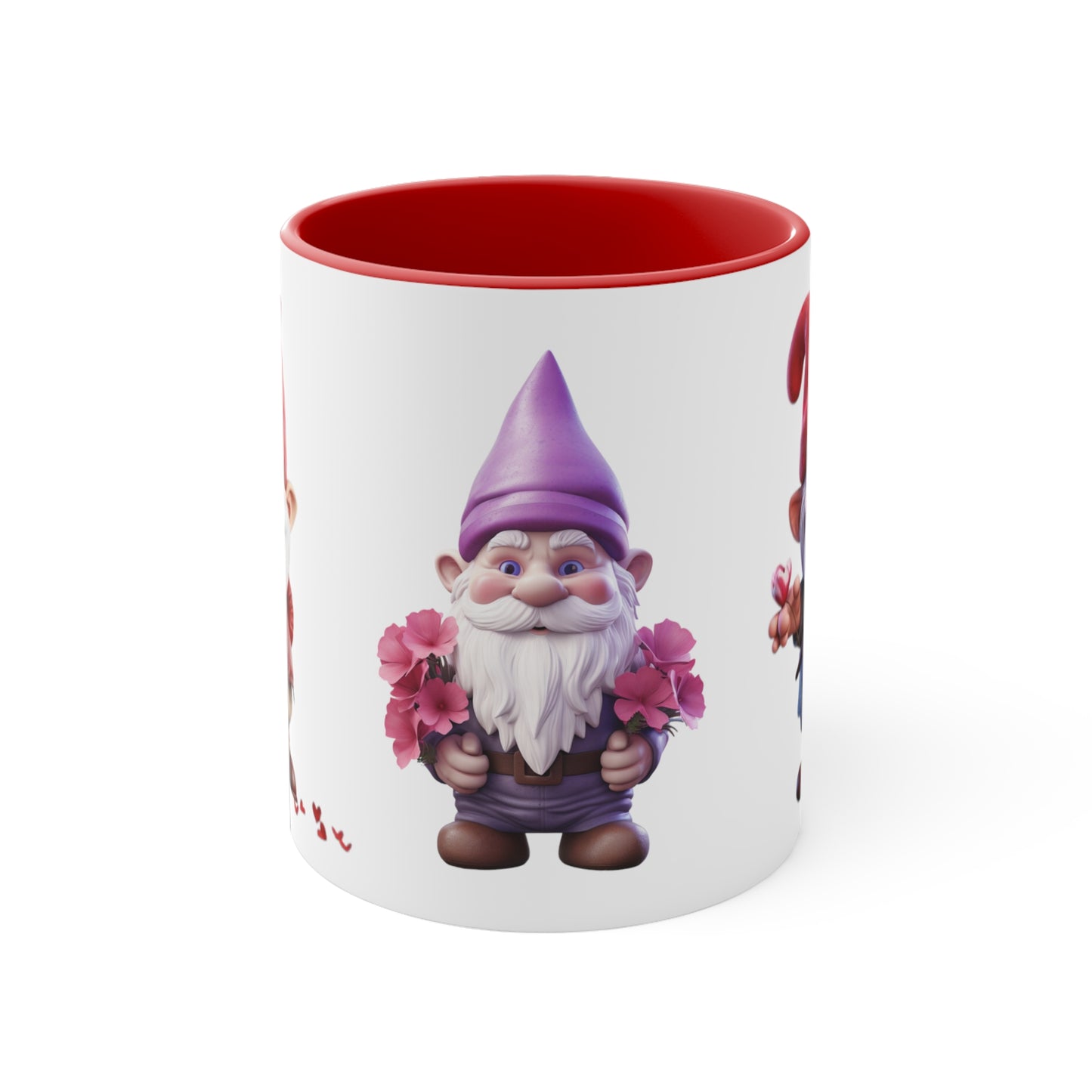 Gnome Time for Love: Triple the Cuddles in Every Cup --Accent Coffee Mug, 11oz