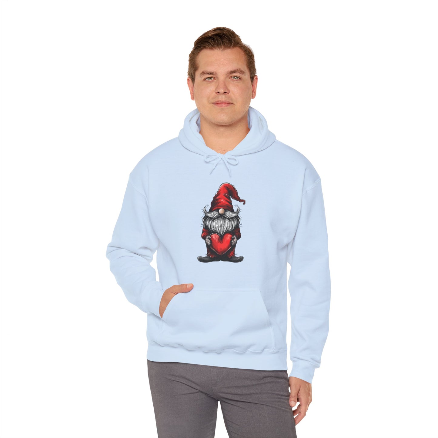 Valentine's Day Gnome Hooded Sweatshirt - Spread Love in Style!