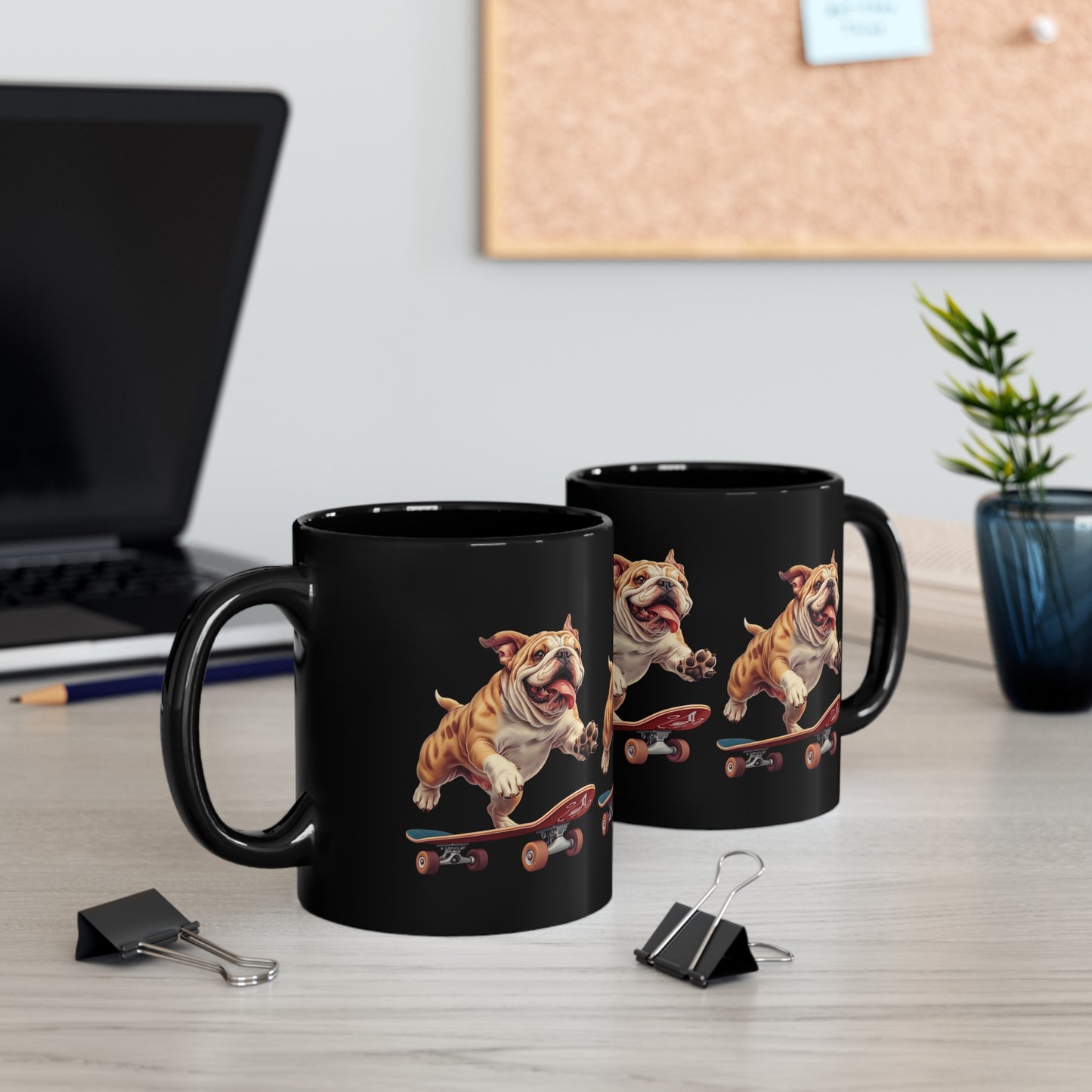 Grind with Style: The Skater Bulldog Mug