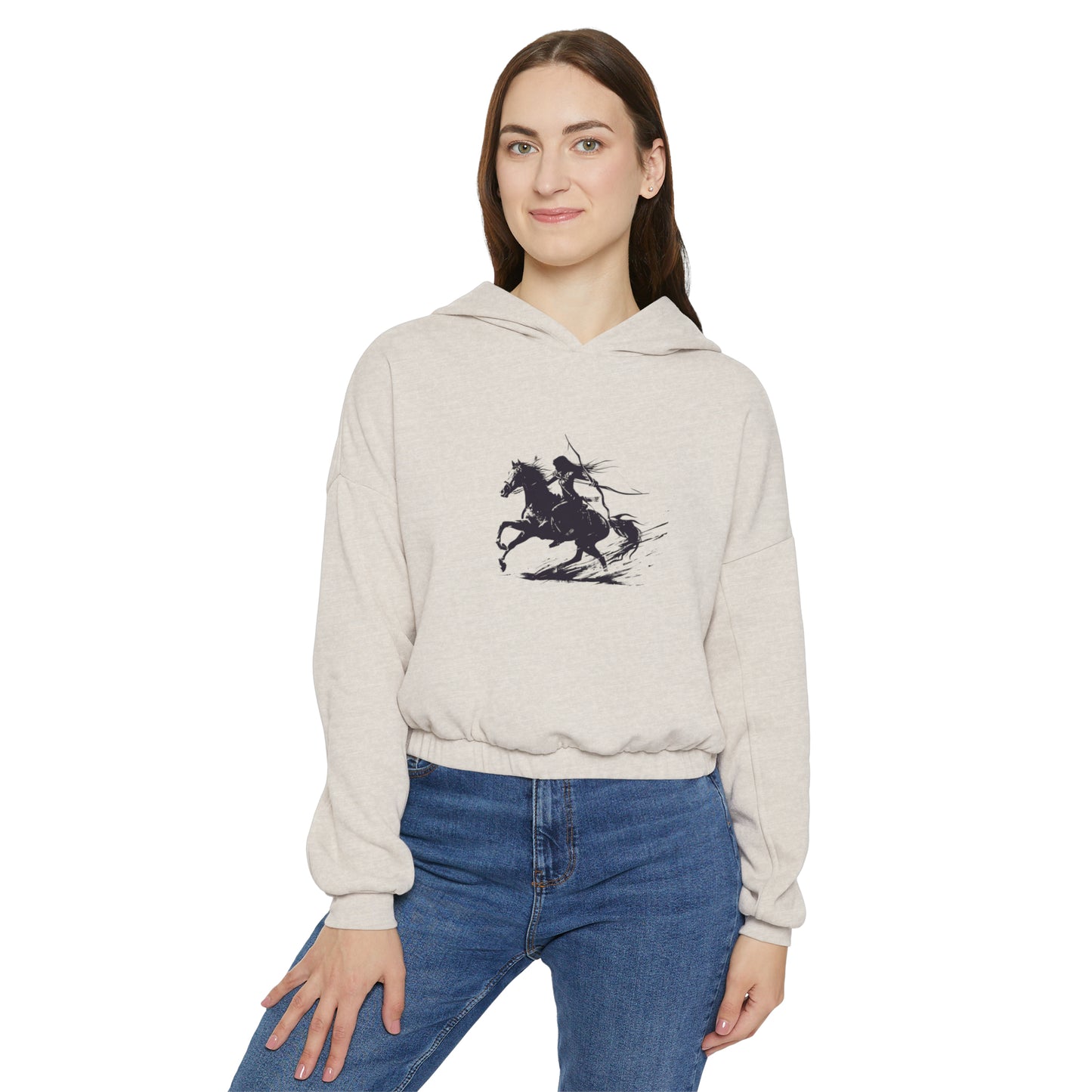 Women's Equestrian Archery Cinched Bottom Hoodie