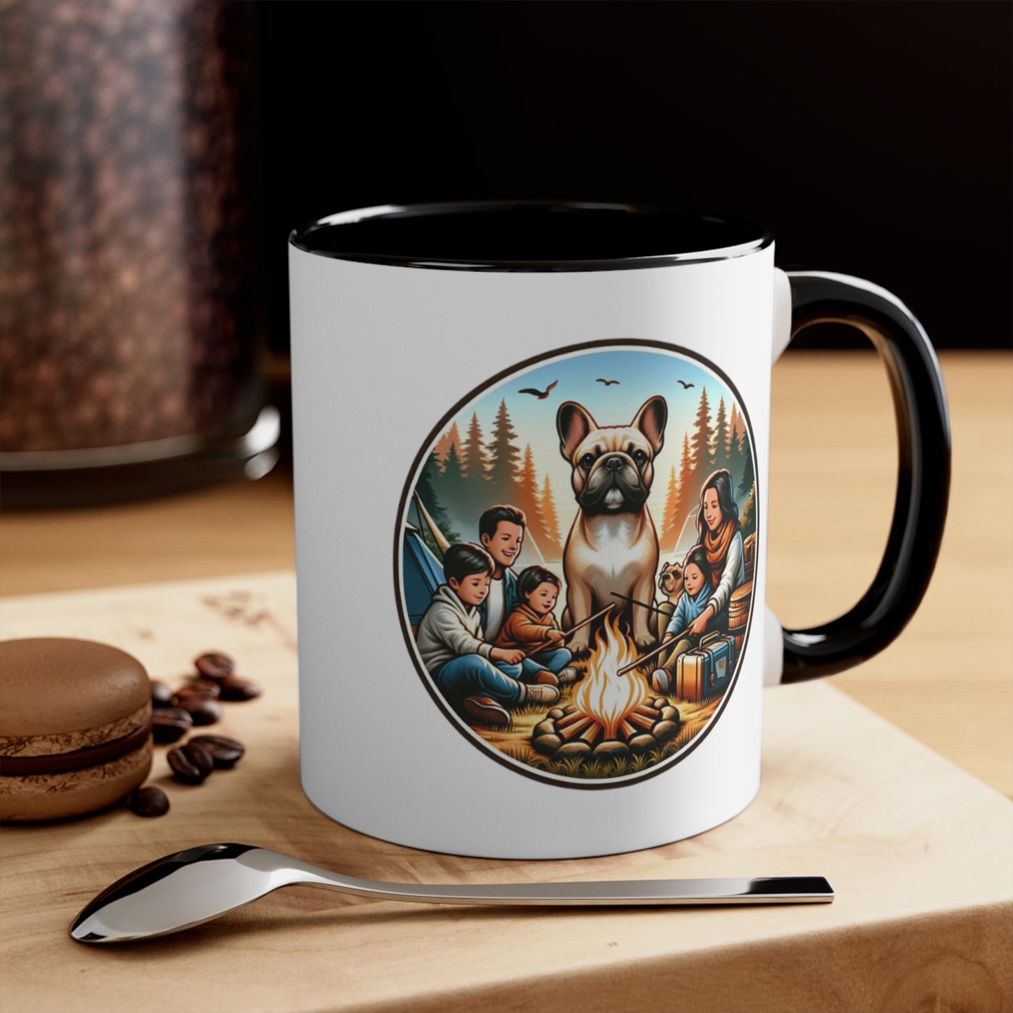 Tent Tales French Bulldog Accent Coffee Mug, 11oz