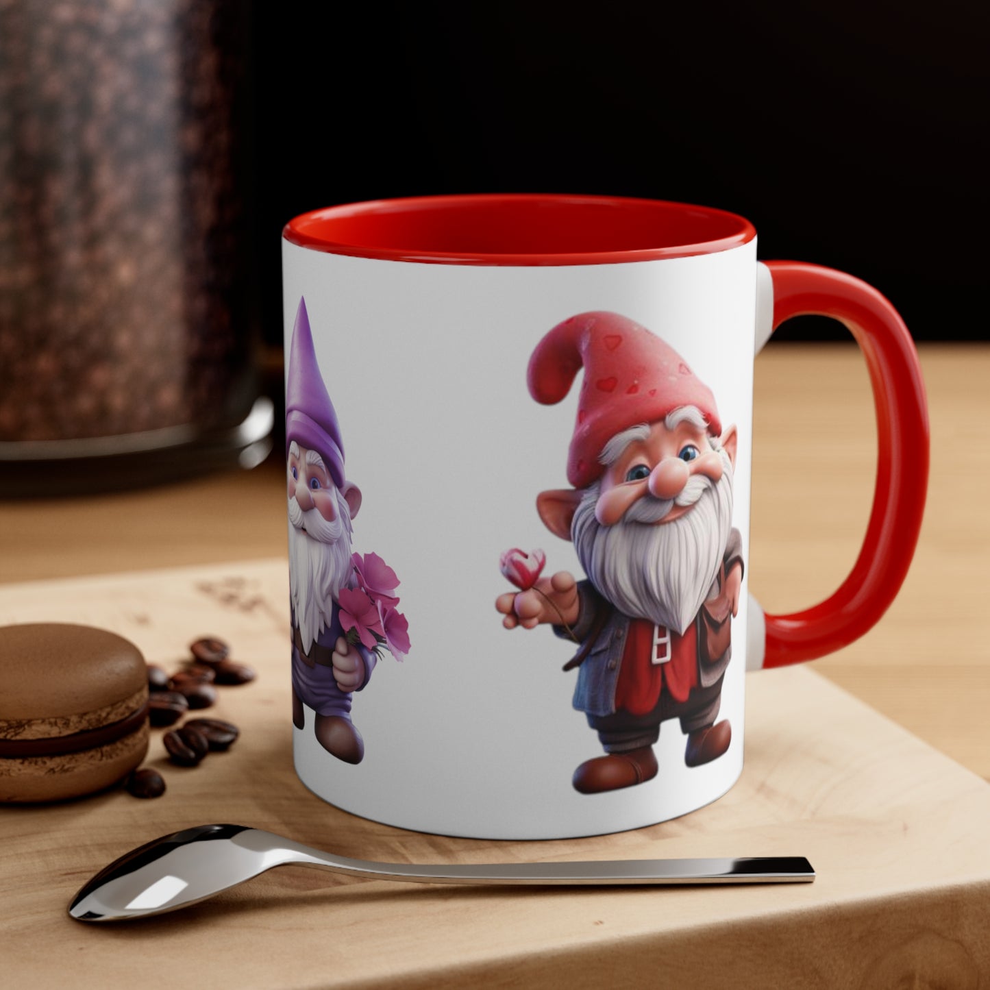 Gnome Time for Love: Triple the Cuddles in Every Cup --Accent Coffee Mug, 11oz