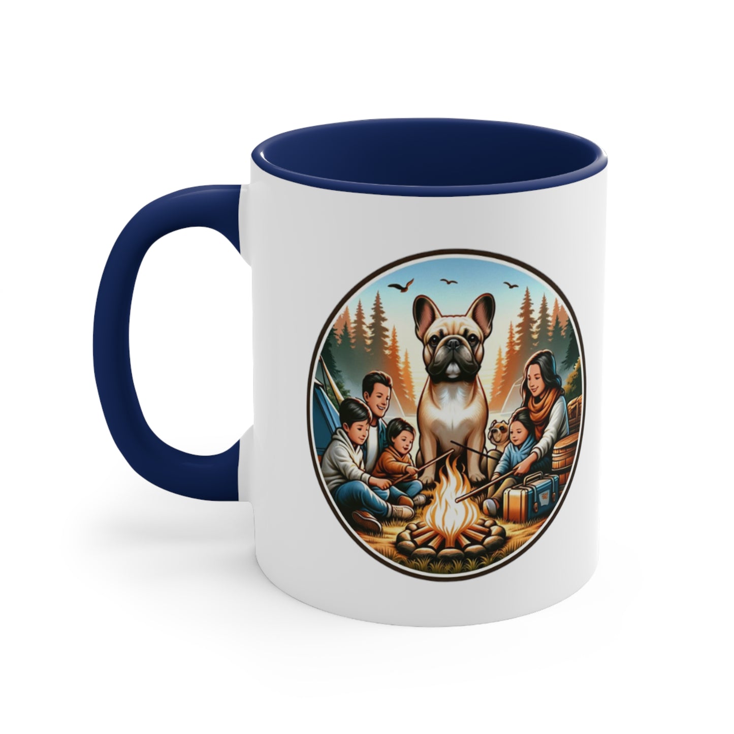 Tent Tales French Bulldog Accent Coffee Mug, 11oz