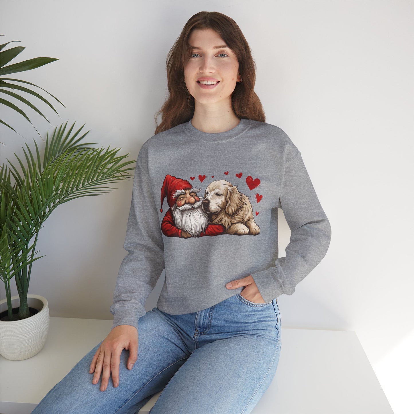 Gnome Sweet Gnome, We're Going for Walks! Unisex Heavy Blend™ Crewneck Sweatshirt