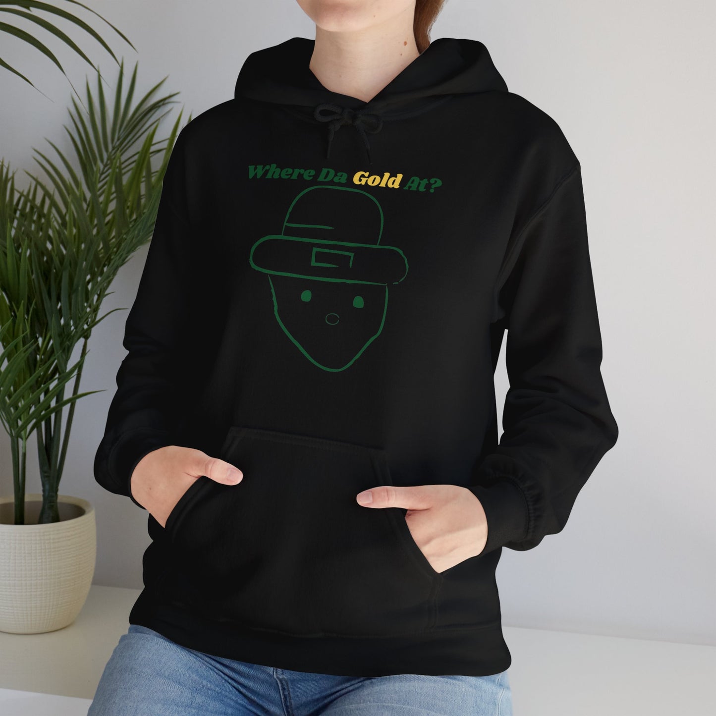 Crichton Leprechaun: A Legend in Stitches Unisex Heavy Blend™ Hooded Sweatshirt