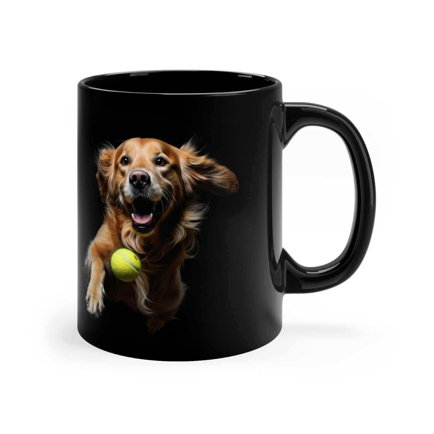 Unleash the Fetch and Fuel Your Day: The Golden Retriever Tennis Toss Mug