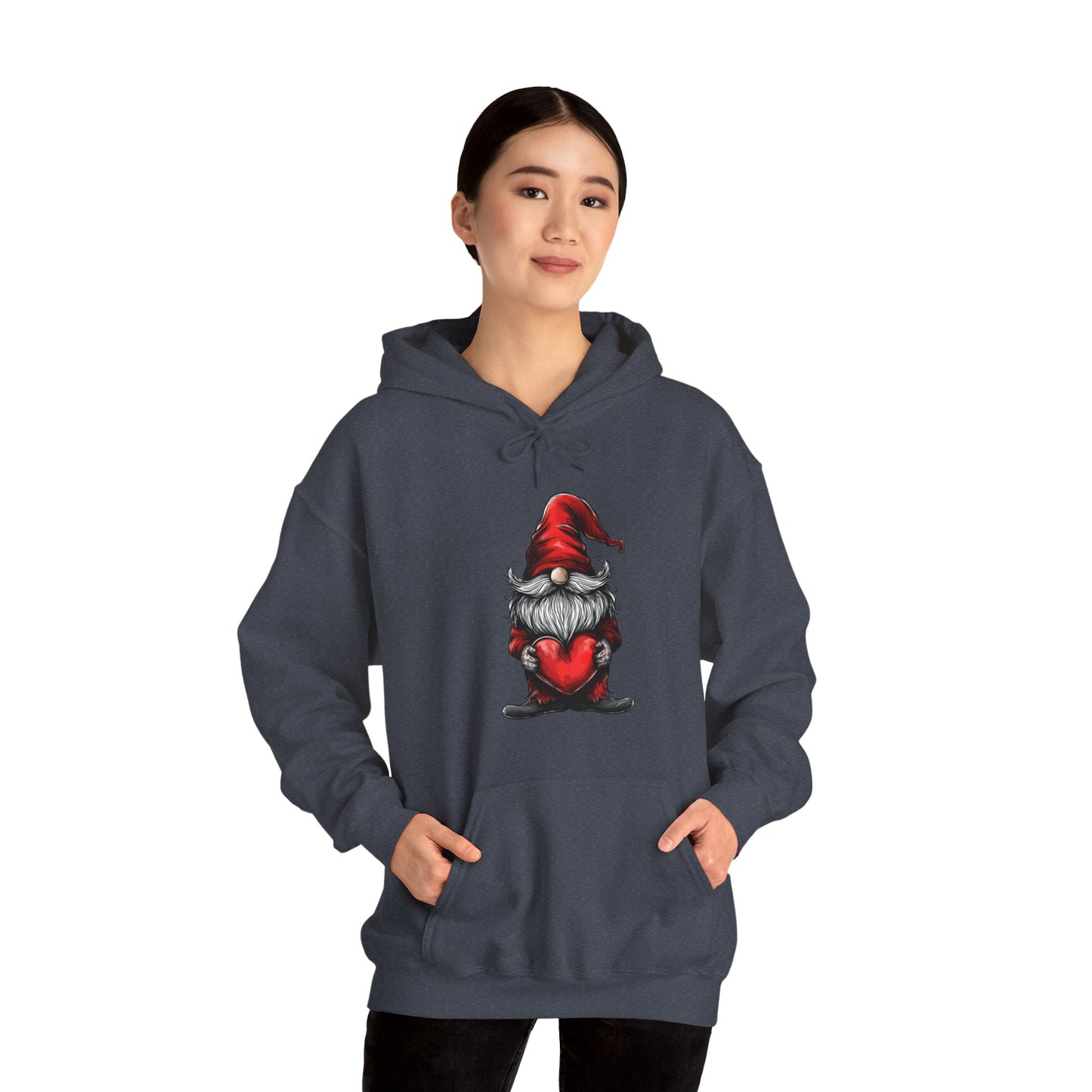 Valentine's Day Gnome Hooded Sweatshirt - Spread Love in Style!