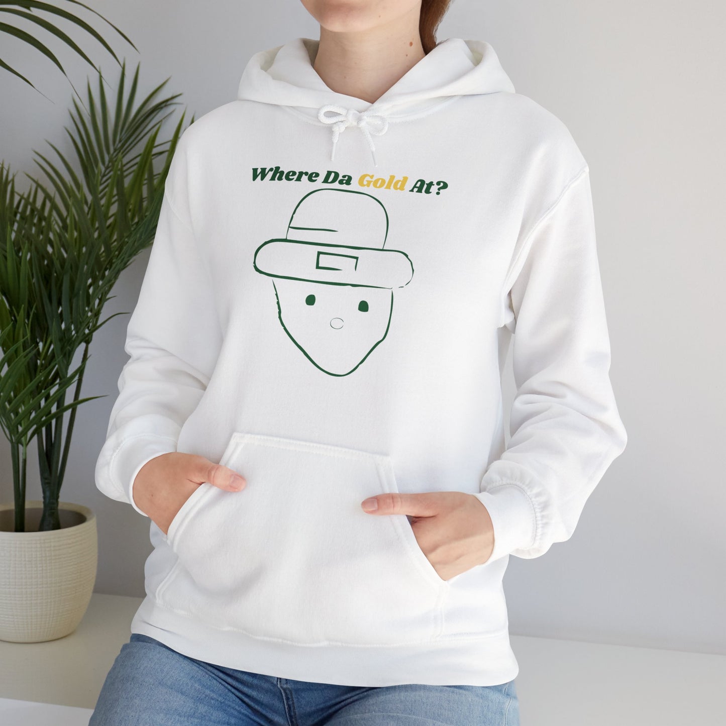 Crichton Leprechaun: A Legend in Stitches Unisex Heavy Blend™ Hooded Sweatshirt