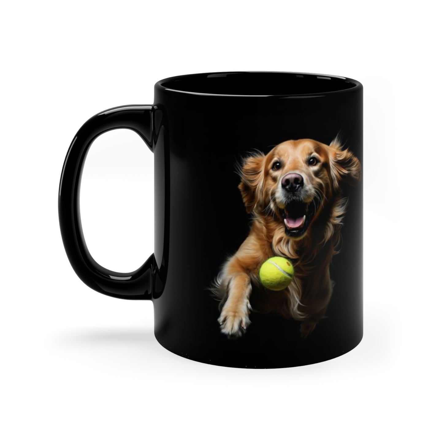 Unleash the Fetch and Fuel Your Day: The Golden Retriever Tennis Toss Mug