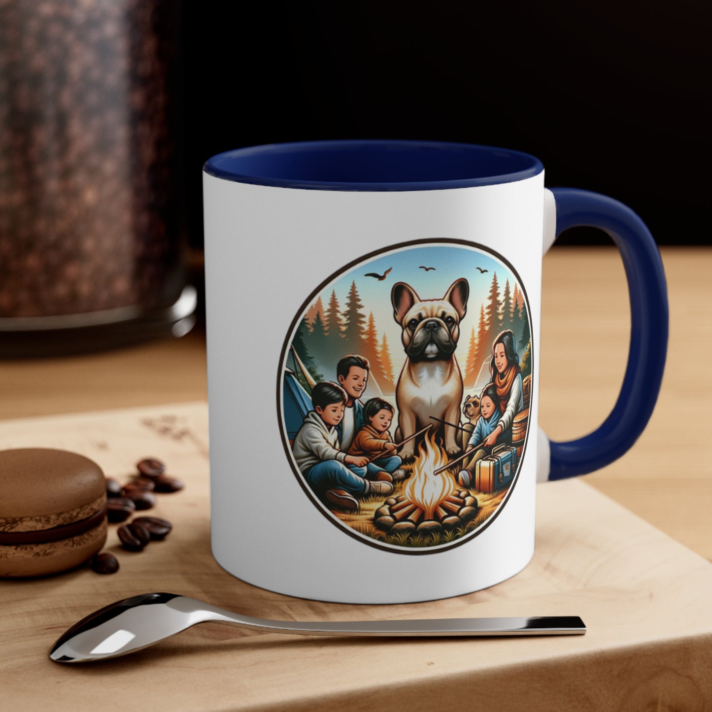 Tent Tales French Bulldog Accent Coffee Mug, 11oz