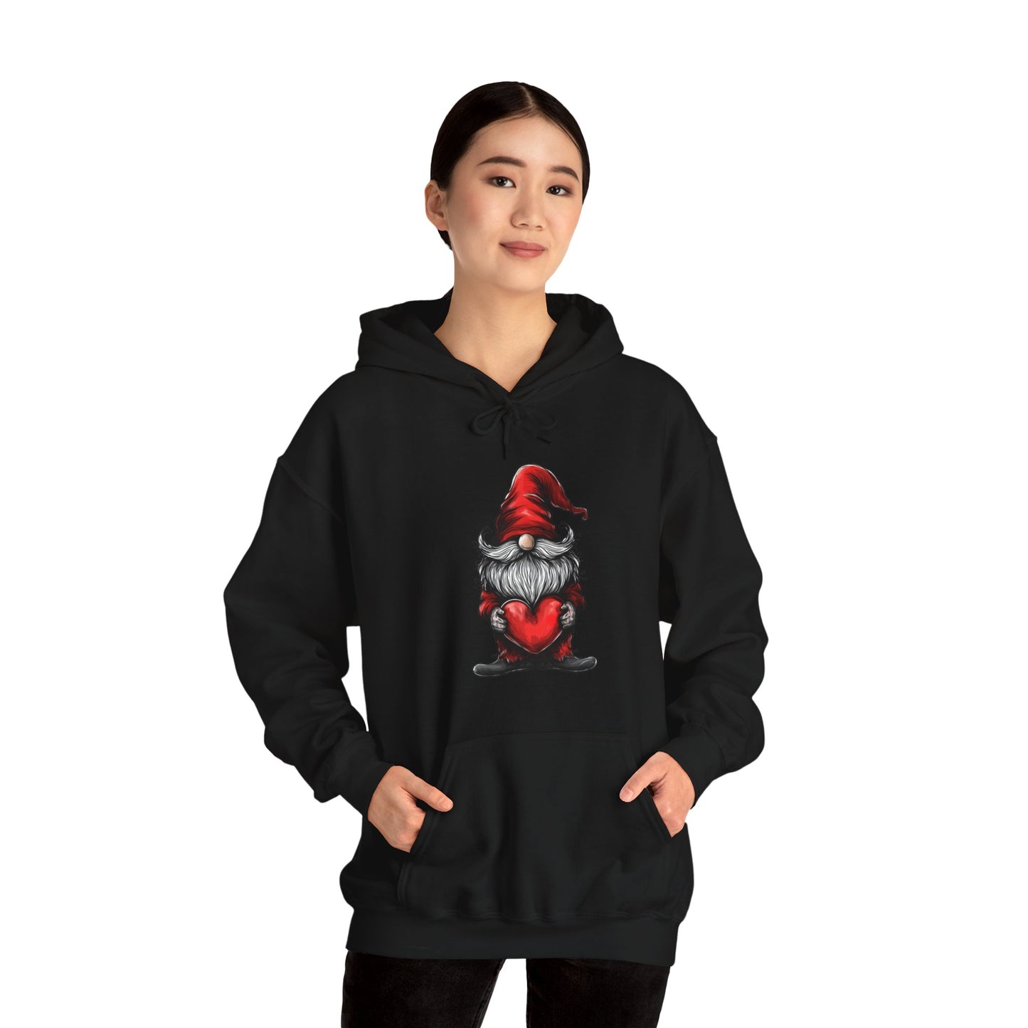 Valentine's Day Gnome Hooded Sweatshirt - Spread Love in Style!