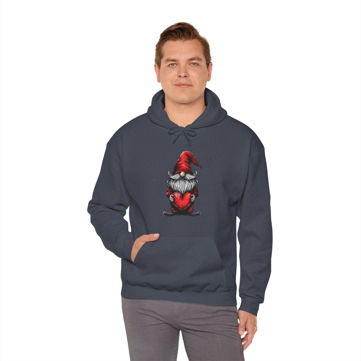 Valentine's Day Gnome Hooded Sweatshirt - Spread Love in Style!