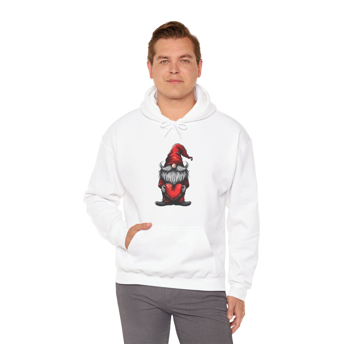 Valentine's Day Gnome Hooded Sweatshirt - Spread Love in Style!