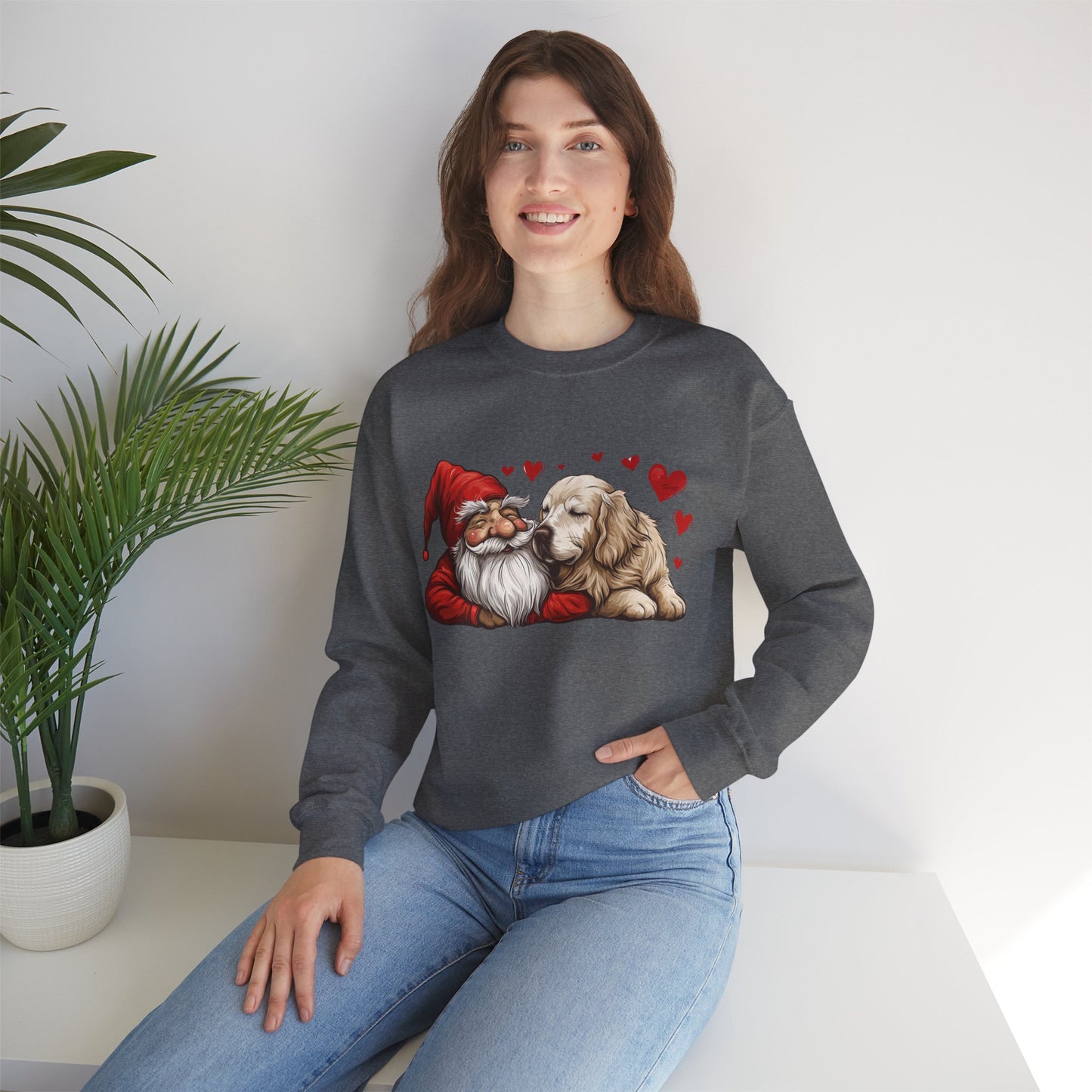 Gnome Sweet Gnome, We're Going for Walks! Unisex Heavy Blend™ Crewneck Sweatshirt