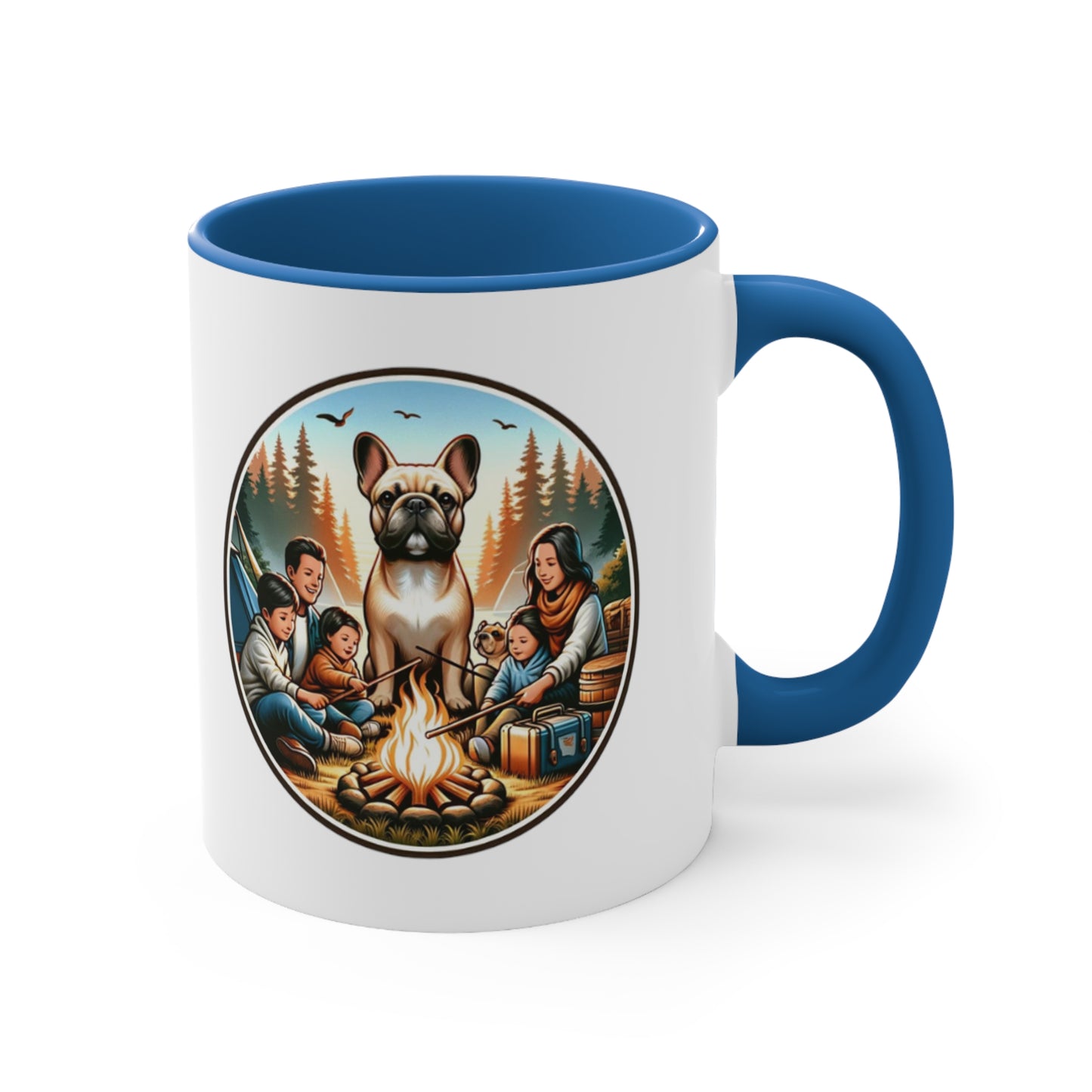 Tent Tales French Bulldog Accent Coffee Mug, 11oz