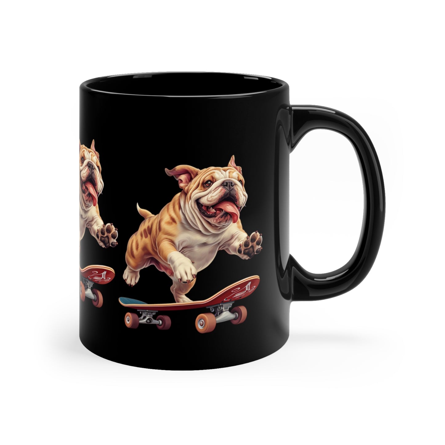 Grind with Style: The Skater Bulldog Mug