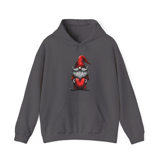 Valentine's Day Gnome Hooded Sweatshirt - Spread Love in Style!