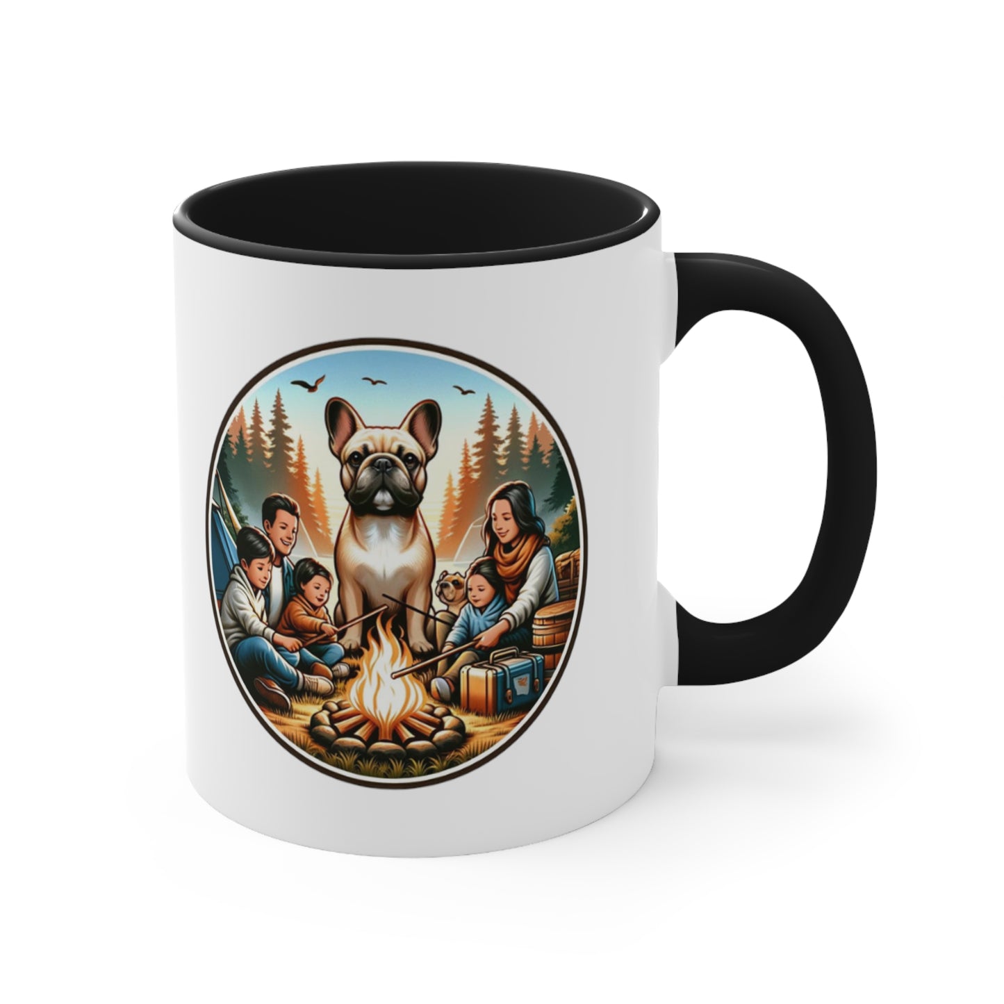 Tent Tales French Bulldog Accent Coffee Mug, 11oz