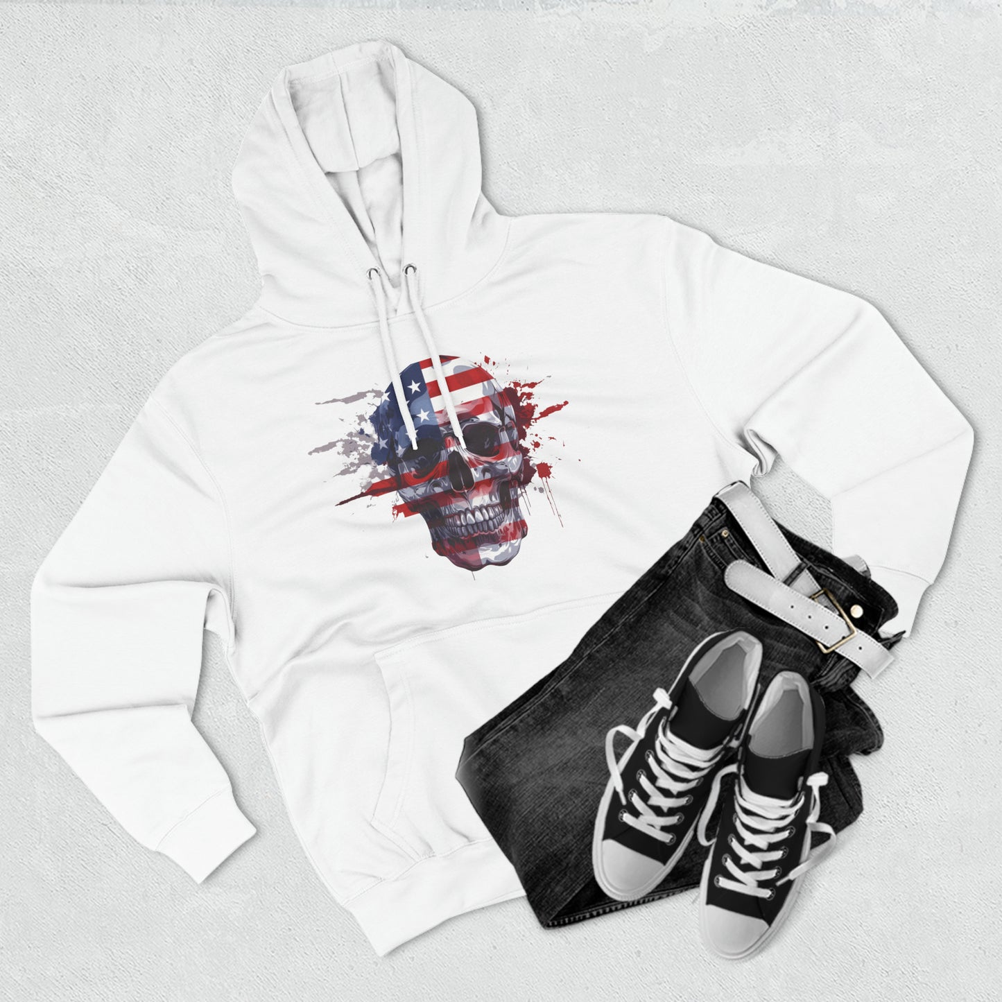 American Spirit Skull Sweatshirt: A Bold Tribute to Patriotism