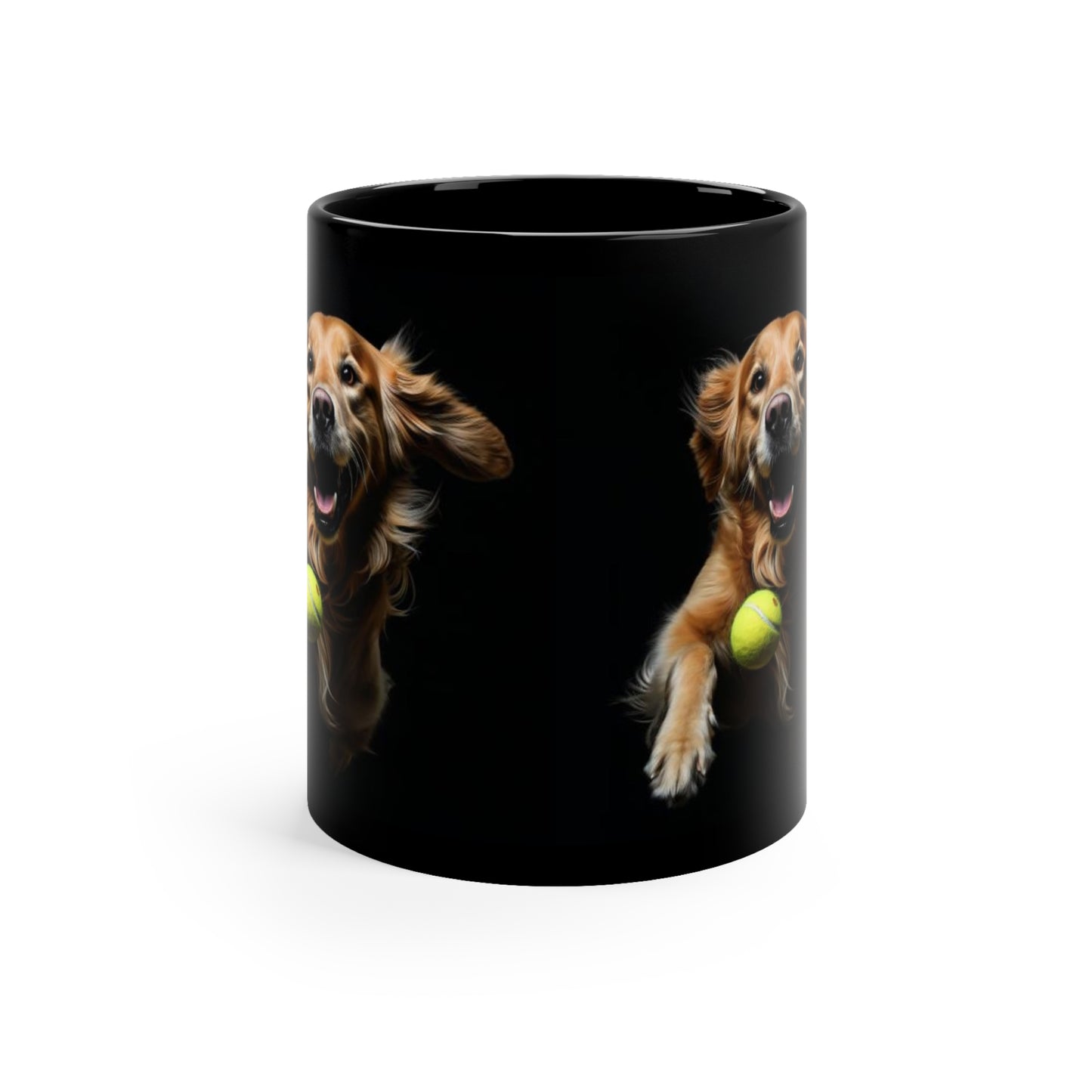 Unleash the Fetch and Fuel Your Day: The Golden Retriever Tennis Toss Mug