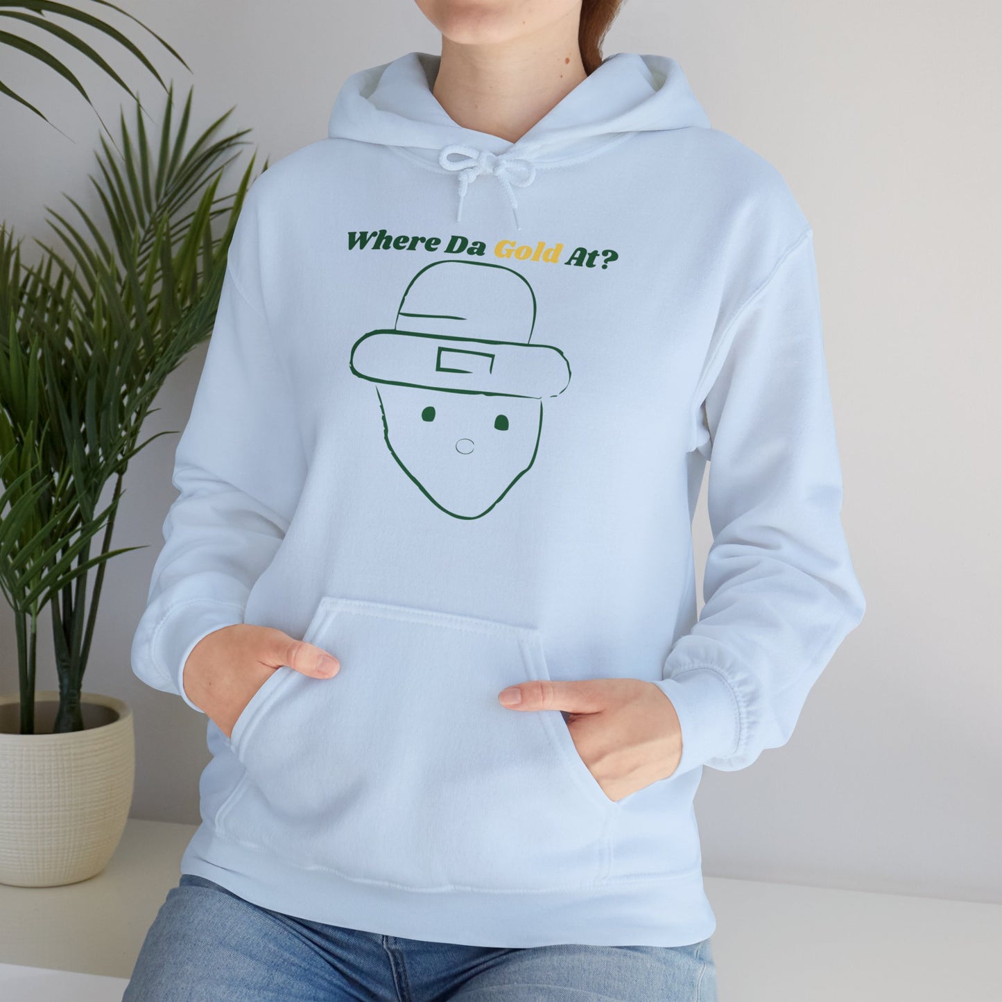 Crichton Leprechaun: A Legend in Stitches Unisex Heavy Blend™ Hooded Sweatshirt