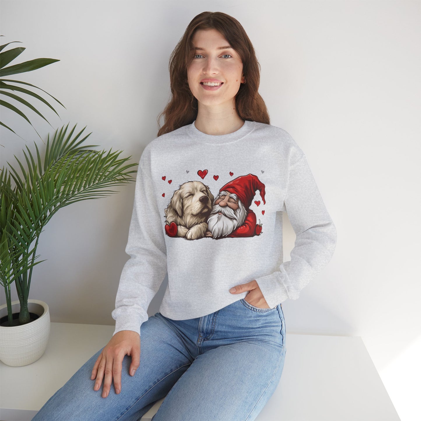 Gnomebody Loves Me Like You! Unisex Heavy Blend™ Crewneck Sweatshirt