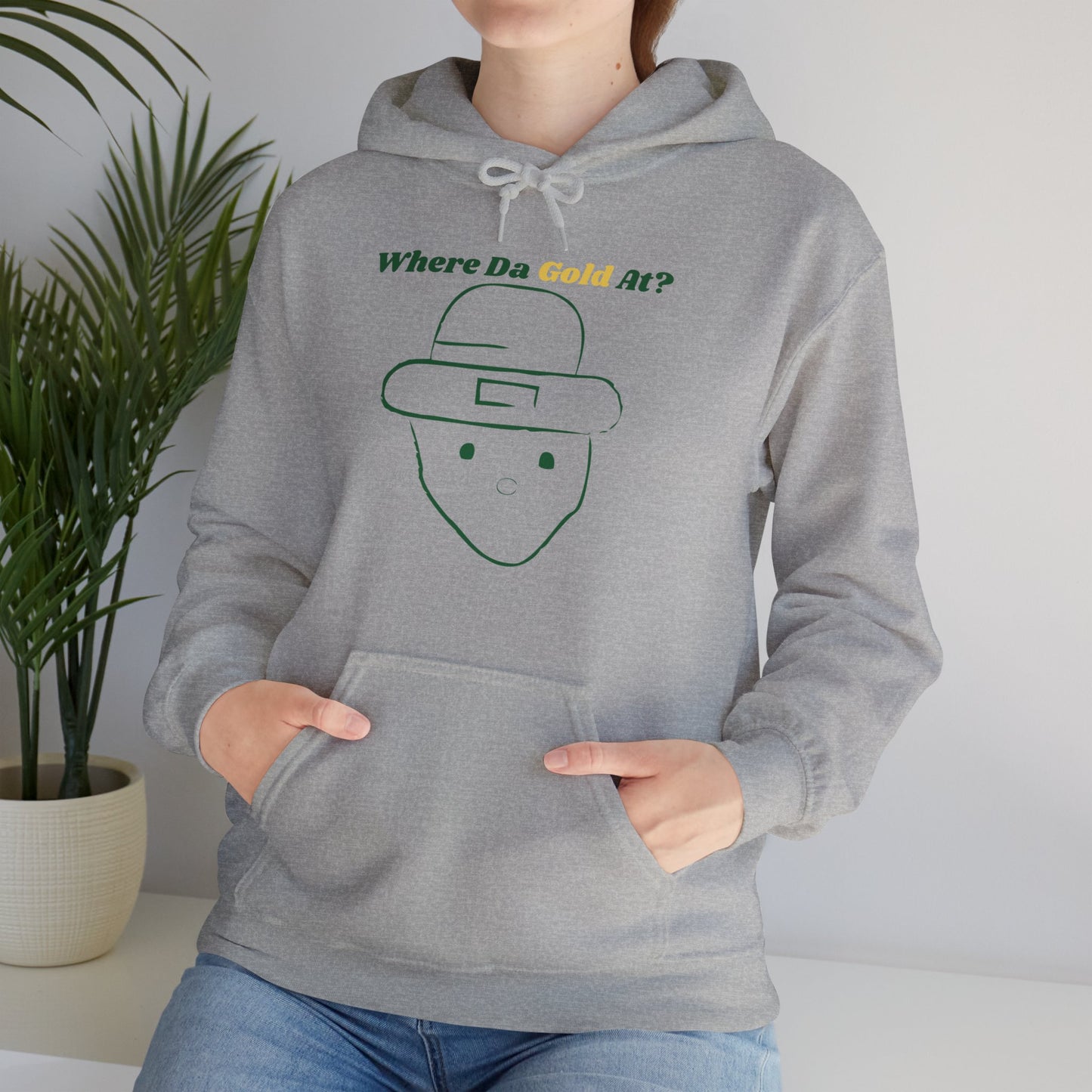 Crichton Leprechaun: A Legend in Stitches Unisex Heavy Blend™ Hooded Sweatshirt