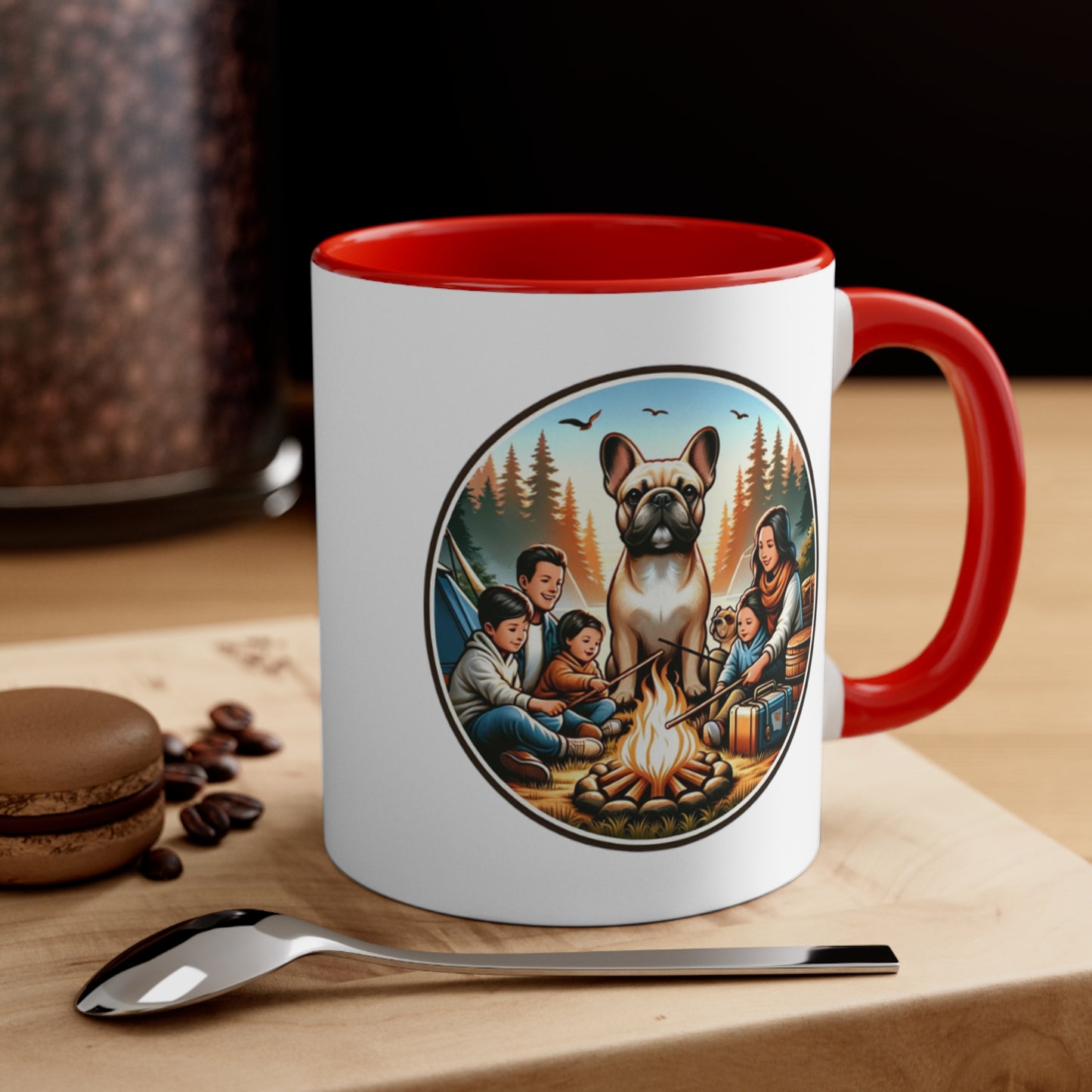 Tent Tales French Bulldog Accent Coffee Mug, 11oz