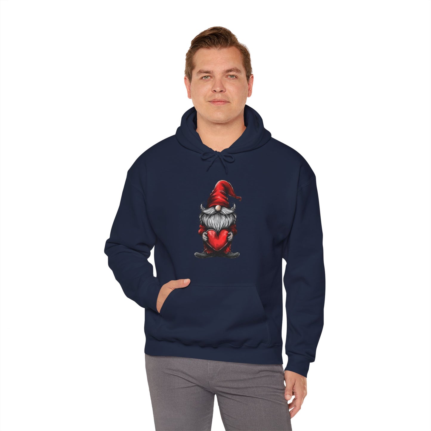 Valentine's Day Gnome Hooded Sweatshirt - Spread Love in Style!